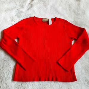 Liz Claiborne Lizwear Red Sweater Top